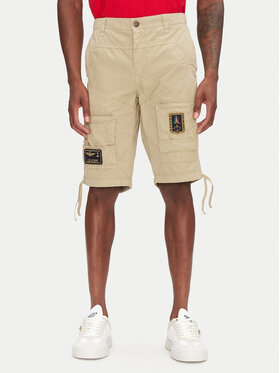 Aeronautica Militare Aeronautica Militare Pantalon scurți din material 251BE041CT1122 Bej Regular Fit