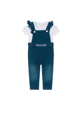 Guess Kids Guess Kids Completo T-shirt e salopette Completo bimba Blu