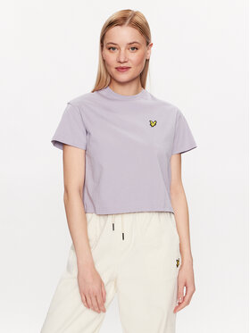 Lyle & Scott Lyle & Scott T-shirt Cropped T-shirt TSW1607V Ljubičasta Regular Fit