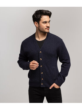 Lee Cooper Lee Cooper Kardigan BERYL 5440 Granatowy Regular Fit