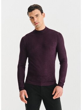 Pako Lorente Pako Lorente Sweter P25WN-2X-028 Fioletowy Classic Fit