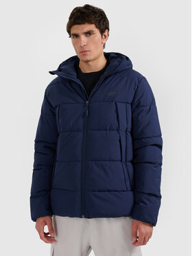 4F 4F Kurtka puchowa URBAN COMMUTER Granatowy Regular Fit