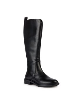 Geox Geox Kozačky D Walk Pleasure D36TGG 00043 C9999 Černá
