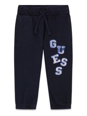 Guess Kids Guess Kids Kalhoty z materiálu 181540 Modrá Regular Fit