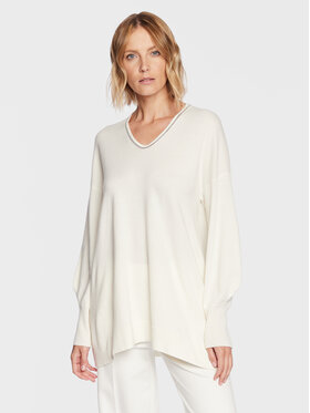 Fabiana Filippi Fabiana Filippi Sweter MAD222W028 Écru Regular Fit