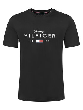 Tommy Hilfiger Tommy Hilfiger Тишърт MW0MW41455 Черен Regular Fit