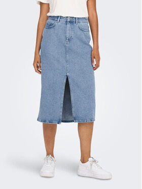 ONLY ONLY Spódnica jeansowa Bianca 15319268 Niebieski Regular Fit