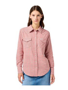 Wrangler Wrangler Koszula 112362534 Czerwony Regular Fit