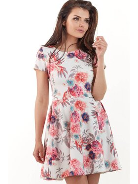 Infinite You Infinite You Sukienka codzienna M174 Kolorowy Basic Fit