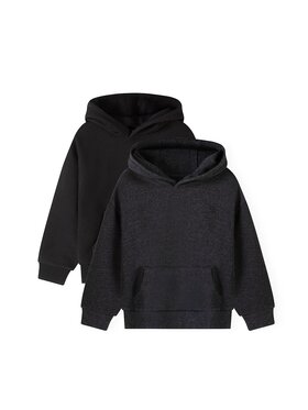 minoti minoti Bluza 33FLEECE285 Czarny Regular Fit