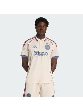 adidas adidas Koszulka techniczna Ajax Amsterdam 25/26 Third Jersey Beżowy Slim Fit