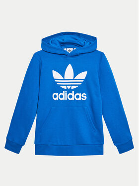adidas adidas Felpa adicolor Trefoil IN8468 Blu Regular Fit