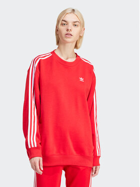 adidas adidas Bluză 3-Stripes IN8487 Roșu Oversize