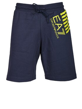 EA7 Emporio Armani EA7 Emporio Armani Bavlnené šortky 3GPS69 PJ05Z Tmavomodrá Regular Fit