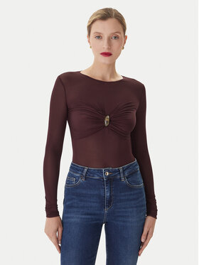 Elisabetta Franchi Elisabetta Franchi Body BO-016-57E2-V390 Vișiniu Slim Fit