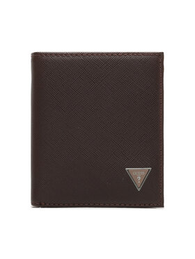 Guess Guess Kisméretű férfi pénztárca Certosa Saffiano Smart II Slg SMECS2 LEA22 Bordó