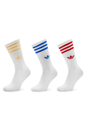 adidas adidas Σετ 3 ζευγάρια ψηλές κάλτσες unisex IX7504 Λευκό