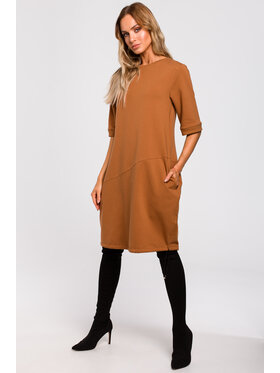 Made of Emotion Made of Emotion Každodenné šaty M451 Hnedá Comfortable Fit