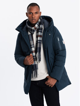 Ombre Ombre Kurtka outdoor OM-JALJ-0202 Granatowy Regular Fit