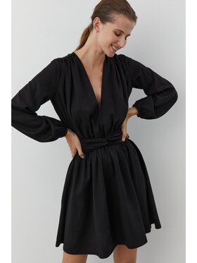 Duende Duende Sukienka codzienna Éter Dress Czarny Skinny Fit
