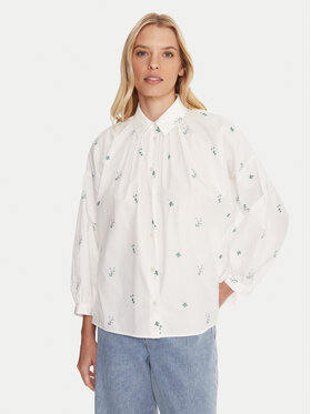 Weekend Max Mara Weekend Max Mara Koszula Gilly 2515111132 Biały Relaxed Fit