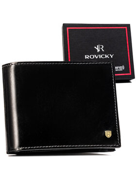 Rovicky Rovicky Duży Portfel Męski 22320-RVT Czarny