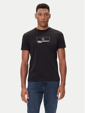 Karl Lagerfeld Jeans Karl Lagerfeld Jeans T-Shirt A4M17020 Černá Slim Fit