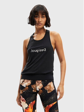 Desigual Desigual Top Cuarzo 22WWTK03 Czarny Regular Fit