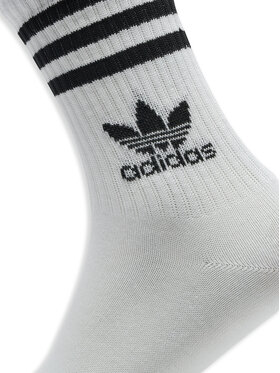 Adidas Set Od 6 Pari Unisex Visokih čarapa 3-Stripes JE1828 Bijela