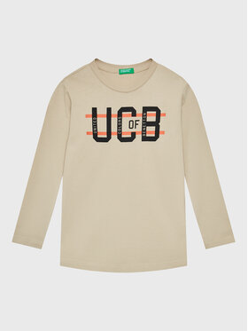 United Colors Of Benetton United Colors Of Benetton Majica 3I1XC105U Bež Regular Fit