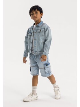 minoti minoti Kurtka jeansowa 23jacket40 Błękitny Regular Fit