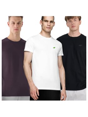 4F 4F Súprava tričiek 4FWSS25TTSHM3965-95S Farebná Regular Fit