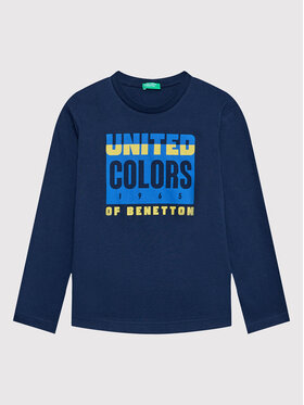 United Colors Of Benetton United Colors Of Benetton Majica 3I1XC105U Tamnoplava Regular Fit
