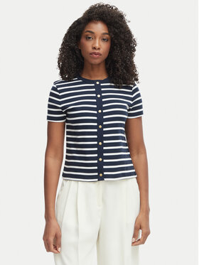 Tommy Hilfiger Tommy Hilfiger Bluzka WW0WW48709 Granatowy Slim Fit