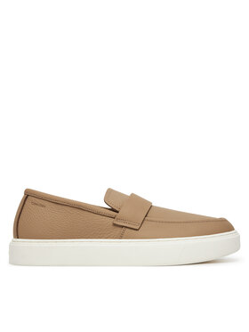 Calvin Klein Calvin Klein Sneakersy Moccasin Lth Unlined HM0HM01813 Hnědá