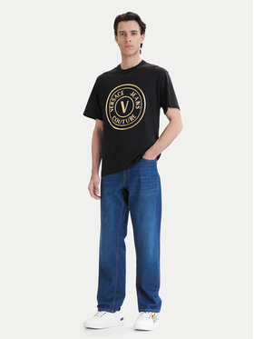 Versace Jeans Couture Versace Jeans Couture T-shirt 80GAHT02 CJ00T Nero Regular Fit