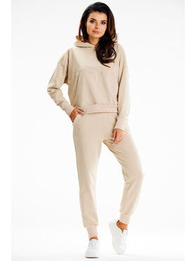 Infinite You Infinite You Dámské kalhoty M319 Béžová Basic Fit