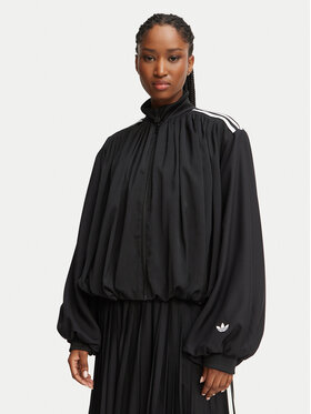 adidas adidas Jopa Satin Pleated Track Top LG4081 Črna Relaxed Fit