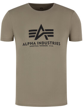 Alpha Industries Alpha Industries T-Shirt Basic 100501 Zelená Regular Fit