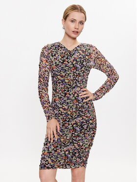 b.young b.young Ljetna haljina 20812801 Šarena Slim Fit