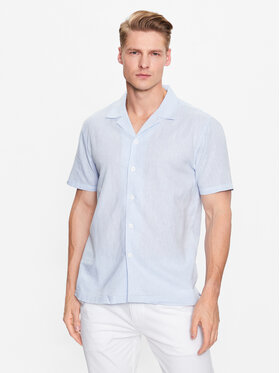 Lindbergh Lindbergh Cămașă 30-203319 Albastru celest Relaxed Fit