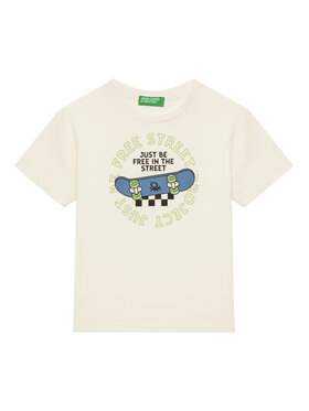 United Colors Of Benetton United Colors Of Benetton Футболка 3I1XG10IJ Бежевий Regular Fit