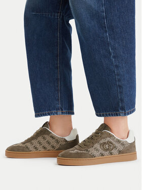 Guess Guess Sportcipők FLTJAC LEA12 Khaki
