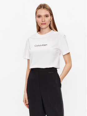 Calvin Klein Calvin Klein T-krekls Hero Logo K20K205448 Balts Regular Fit