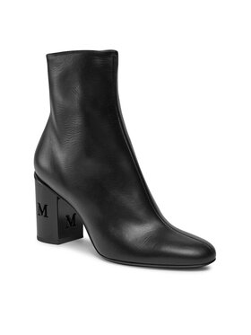 Max Mara Max Mara Polokozačky Damierbootie 23479625336 Černá