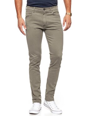 Wrangler Wrangler Spodnie materiałowe LARSTON Zielony Slim Fit