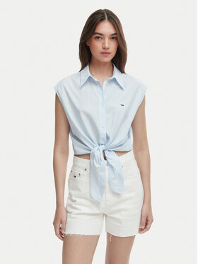 Tommy Jeans Tommy Jeans Marškiniai DW0DW22212 Šviesiai mėlyna Regular Fit