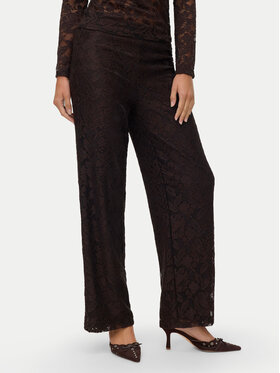 Vero Moda Vero Moda Spodnie materiałowe Neline 10335568 Brązowy Regular Fit