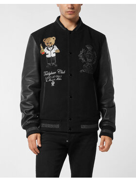 PHILIPP PLEIN PHILIPP PLEIN Giacca di pelle 26981 Nero Regular Fit