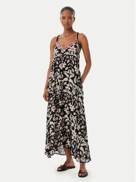 LOLA CASADEMUNT LOLA CASADEMUNT Letné šaty LS2616027 Čierna Regular Fit